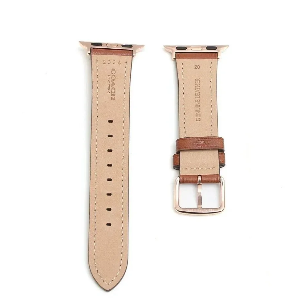 Coach Apple Watch 38mm 40mm 41mm Replacement Band Watch Strap 14700117 Brown JP